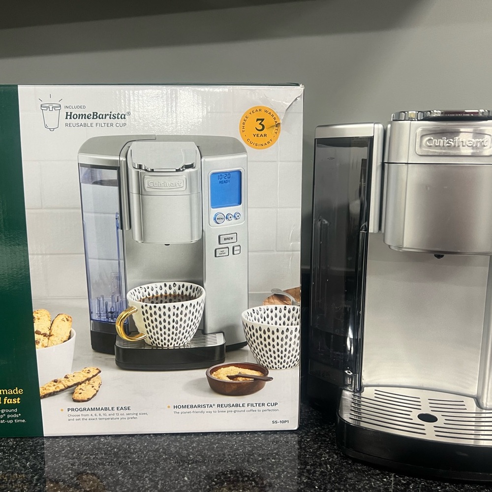 Cuisinart Silver Coffee Brewer with HomeBarista Filter